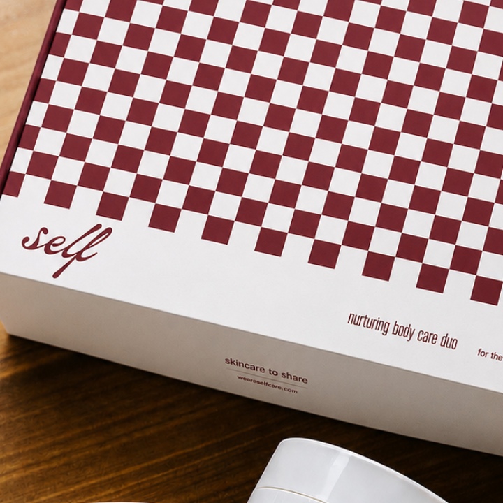Self verzorgingsproducten samengesteld tot een giftset